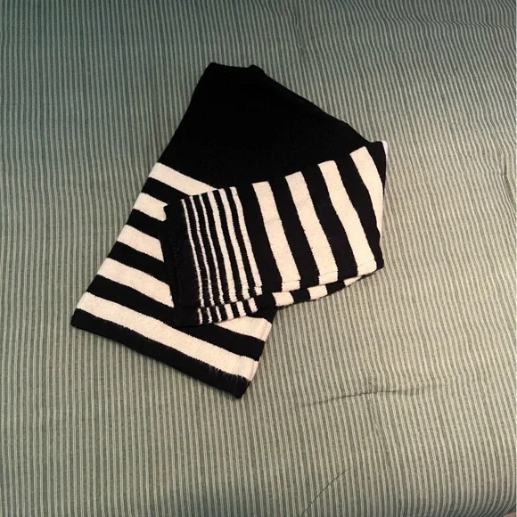 Z Supply Black and White Stripe Sweater - Picture 3 of 6